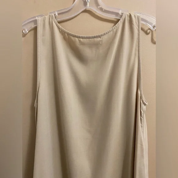 Oak + Fort Tan Beige Sleeveless Midi Dress - Picture 10 of 11